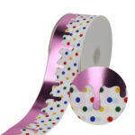 75mm Bronzing Rib Ribbon Hair Accessories Diy Material Packaging Baking Dessert Gift Box Packing Ribbon - Image 3