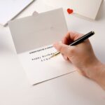 Handmade Dark Pattern Blessing Handwritten Folding Greeting Card - Image 4