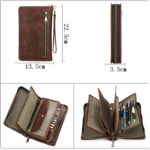 Retro Crazy Horse Cowhide Business Casual Clutch - Image 5