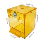 External Bird Bath Transparent Bath Square Basin Bird Supplies Pet Supplies - Image 7