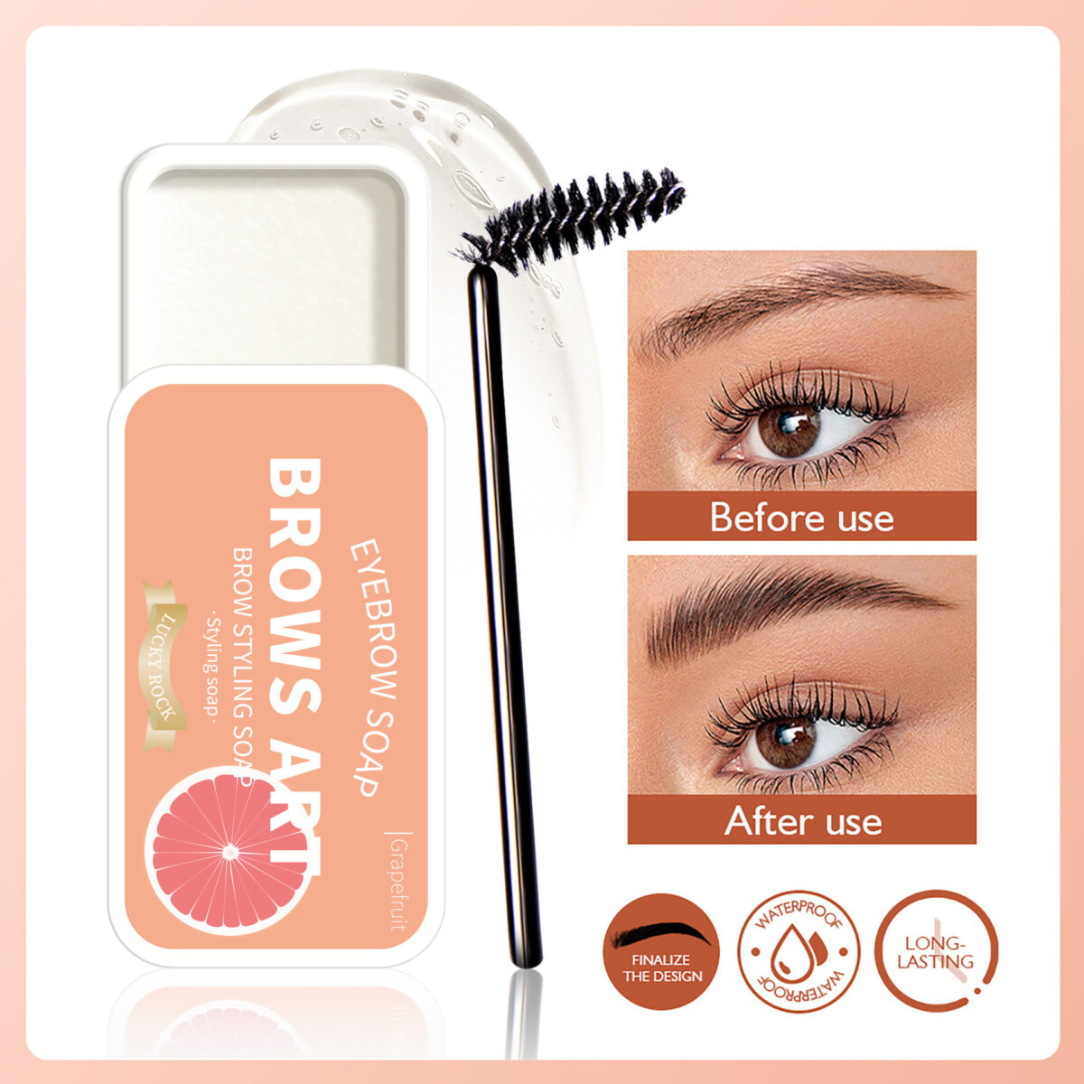 Iron Box Portable Three-dimensional Light Eyebrow Hair Styling Cream - Image 3