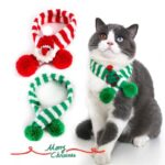 Accessories Adjustable Small Puppy Winter Warm Dog Cat Christmas Knitted Scarf Collar Kitten Scarves Pet Clothes For Chihuahua - Image 5