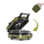 Double Fire Folding Gas Stove For Outdoor Portable Picnic - Image 4