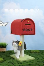 Mailbox Cat Climbing Frame Sisal Column Cat Toy Cat Nest Integrated Double Door Cat Scratch Trees Pet Supplies - Image 4