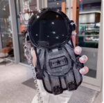 Applicable Electroplating TPU Astronaut Phone Case Flip Mirror Bracket 13 Protective Cover - Image 8