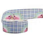 Digital Printing Ribbon Bow Handmade Webbing Satin Gradient Plaid - Image 6