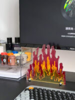 Acrylic Flame Display Table Screen Photo - Image 3