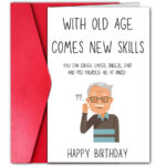 Birthday Greeting Card Funny Greeting Card Funny Text Cartoon Greeting Card - Image 10