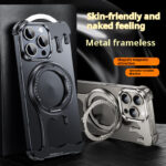 Liquid Frameless Nude Feel Phone Case Magnetic Bracket - Image 2