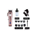 Hair Scissors Carbon Steel Cutter Head Adjustable LCD Display With Base - Image 4
