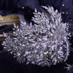 Handmade Rhinestone Hair Accessories Wedding Dress Modeling Bride Headwear - Image 6