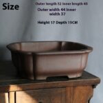 Purple Sand Rectangular Bonsai Flower Pot - Image 6