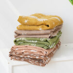 3-piece Combination Baby Swaddling Blanket 2-layer Bamboo Fiber Easy To Dry Gauze Towel Thin Summer - Image 3