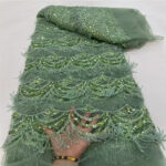 Tassel Bead Tube Lace Fabric Wedding Dress - Image 7