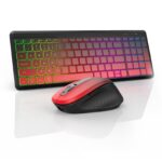 Wireless Bluetooth Dual-mode Charging Keyboard And Mouse Combination Suit Mute Ergonomic - Image 4