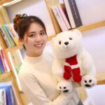 Cute Scarf Polar Bear Doll Plush Toy Ragdoll Cute Children's Gift - Image 2