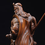 Gongwu God Of Wealth Statue Boxwood Carving Guan Erye Antique Figure Ornaments - Image 6