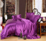 Artificial Silk Double-sided Silk Satin Quilt Cover Bed Sheet Four-piece Set - Image 10