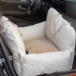 Linen Car Safety Seat Front Dog Bed - Image 3