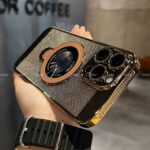 Rotary Magnetic Adhesive Bracket Electroplating Heat Dissipation Suitable For 15 Phone Case - Image 3