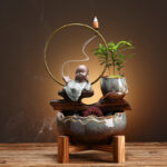 Fish Tank Aquarium Living Room Small Desktop Creative Ceramic Water Ecological Mini Self-circulating Household - Image 6