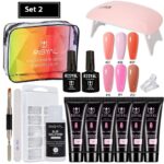 UV Polish Full Set Of Crystal Extended Glue Paper-free - Image 6