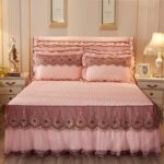 Quilted Lace Bed Skirt Thickened Plus Cotton Bedspread Single Piece Simmons Bed Cover Bed Circumference 1.8m Bed - Image 6