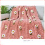 Handwoven Blanket DIY Warm Velvet Gold Wire Material Bag - Image 9
