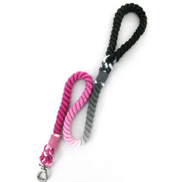 Pet dog traction rope cotton hand-woven rope dog walking rope