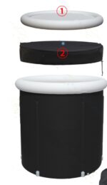 Portable Ice Baths Inflatable Air Ring PVC Bath Bath Household Bath Tub Holder Foldable Bath Tub For Recovery Therapy Outdoor - Image 9