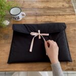 Women's Ballet Style Bow Quilted Computer Bag - Image 9