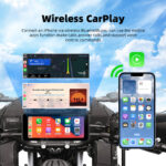 Motorcycle Wireless Carplay Navigation Android Anto Front And Rear Dual Bluetooth Camera Record