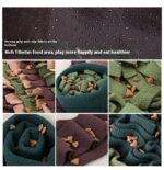 Extra Large Forest Pet Puzzle Food Hiding Anti-choke Energy Consuming Dog Sniffing Pad - Image 10
