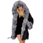 Cotton-padded Jacket Fur Collar Coat Hooded - Image 5