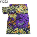 Plant Print African Wax Fabric Dutch Fabric - Image 2