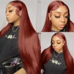 Red Brown 33color Huamn Hair Wig 134HD Transparent Lace - Image 2