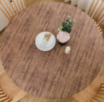 Round Fit Tablecloth Digital Printing Oil-proof Waterproof Table - Image 2