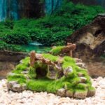 Flocking resin aquarium made of landscape stone decoration - Image 5