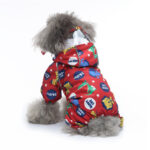 Pet Sound Dog Raincoat Four-legged Reflective Raincoat Pattern Dog Four Seasons Universal - Image 8
