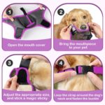 Pet Dog Muzzle Mask To Prevent It From Eating Randomly, Barking, And Biting. It's A Special Muzzle That Is Breathable And Has A Mesh Design - Image 7