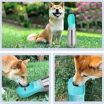 Portable Dog Water Bottle 700ml Stainless Steel Leak Proof Puppy Water Dispenser With Drinking Feeder For Pets Travel Walking Hiking And Outdoor Activities - Image 7