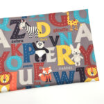 Alphabet Cartoon Animal Pure Cotton Twill Cloth Children's Bedding Clothing Blanket Fabric - Image 3
