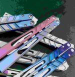 Outdoor Fancy Swinging Knife Camping Folding Knife Cold Weapon Travel Fruit Knife - Image 3