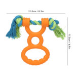 Dog Rubber Ring Rope Toy Safe Portable Dog Chew Teething Toy For Training Teeth Cleaning Gum Massage - Image 5