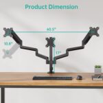 Suitable For 27-inch Screen Three-arm Gas Spring With Advanced Computer Monitor Holder Arm - Image 4