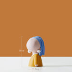 Artistic Girl With Pearl Earrings In The Living Room Entrance Entrance Key Storage Tray Decoration - Image 4