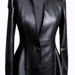 Short Coat Women's Leather Jacket - Image 5