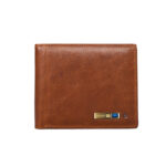 Compatible with Apple , Men's Wallet Anti-lost Leather Short Wallet Multifunction Card Case - Image 4