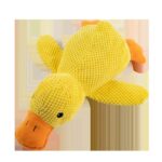 Pet Plush Toy Dog Calming Duck Stuffed Duck Toys Chew Toy Squeaky For Puppy Pet Teeth Cleaning Chew Pillow Toy Pet Supplies - Image 4