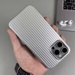 Metal Corrugated Grating Skin Frosted Phone Case - Image 7
